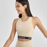 Black Label Signature 360N Logo Banding Bra Top - Buttercream