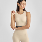 Black Label Signature 360N Logo Banding Bra Top - Buttercream