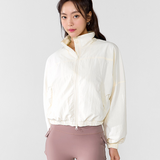 Xexymix High neck Dolman Crop Windbreaker - Pure Cream