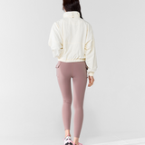 Xexymix High neck Dolman Crop Windbreaker - Pure Cream