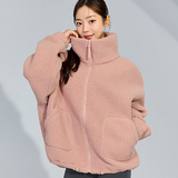 Xexymix Sherpa High Neck Jumper - Rose Cloud