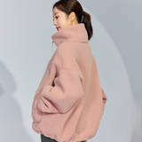 Xexymix Sherpa High Neck Jumper - Rose Cloud