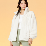 Xexymix Loose fit eco Fur Jacket - Snow Cream