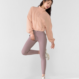 Xexymix High neck Dolman Crop Windbreaker - Groove Pink
