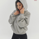 Xexymix Napping Hood Zip-up - Mélange Gray