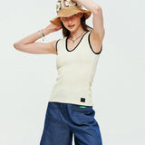 LE SONNET Waffle Top - Cream