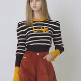 KANDINI A-line Corduyoy Short Pants - Brick