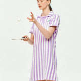 LE SONNET Sporty Terry One-piece - Lavender