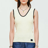 LE SONNET Waffle Top - Cream