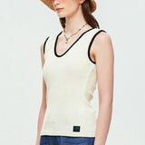 LE SONNET Waffle Top - Cream