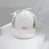 KANDINI Padded Ear-Cover Bucket Hat - Ivory