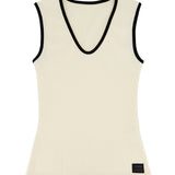 LE SONNET Waffle Top - Cream