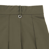 LE SONNET Minimal Pleats Skirt - Khaki