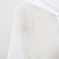 N9  Hormelo See-Through Hooded Shirt - White