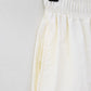 N9 Ruff Bo Embroidered V-Neck Tee Pants Set - Cream