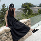 N9 Puroden Back Slit Sleeveless Dress- 4 colors