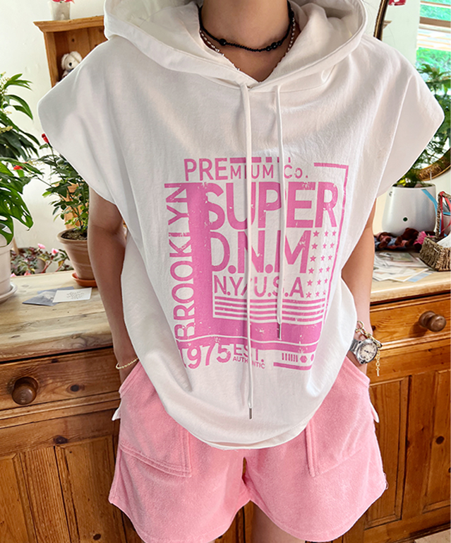 [SPECIAL] N9 Malito Printed Hooded Top