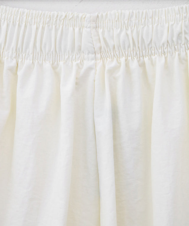 N9 Ruff Bo Embroidered V-Neck Tee Pants Set - Cream