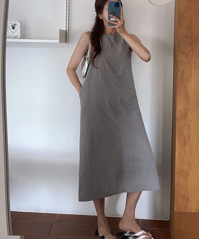 N9 Basrak Long One Piece - Gray