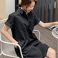 N9 Vsco Cara Short Sleeve Dress - Black