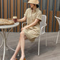 N9 Vsco Cara Short Sleeve Dress - Beige