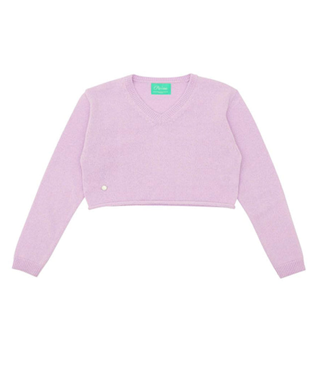 PIV'VEE Mild Power Shoulder Knit Top - Mauve Lavender