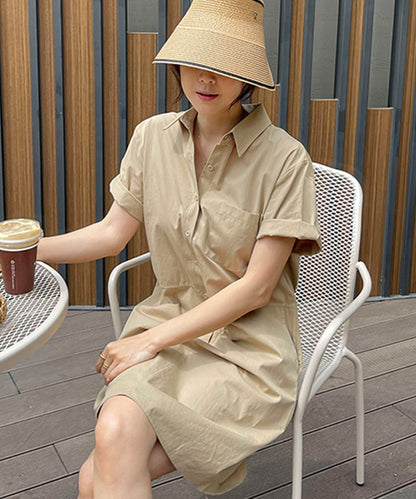 N9 Vsco Cara Short Sleeve Dress - Beige
