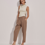 VARLEY Oakland Turn-Up Taper Pant 25" - Taupe Stone