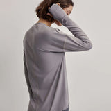 VARLEY Cella Long-Sleeve Tee - Grey Flannel
