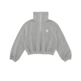 PIV'VEE Giant Half Zip Sweatshirt - Snow Gray