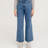 PIV'VEE Straight Denim Pants - Ocean Navy