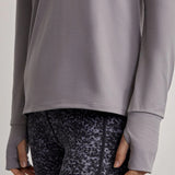 VARLEY Cella Long-Sleeve Tee - Grey Flannel