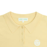 PIV'VEE Knit Collar Shirt - Mist Yellow
