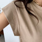 N9 Nuffy Roll-up Top - Gray Beige