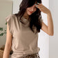 N9 Nuffy Roll-up Top - Gray Beige