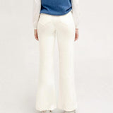 PIV'VEE Comfy Corduroy Trousers - Cloud White