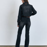 KUME STUDIO Western Pocket Denim Shirt - Black