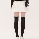 PIV'VEE Over Knee Socks - Ebony Black