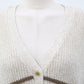 N9 Swelbo Knitted Button Vest - Light Beige