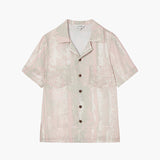 KUME STUDIO Printed Silky Shirt - Light Pink