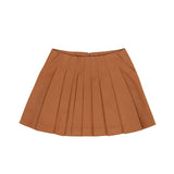 PIV'VEE Coated Pleated Skirt - Squirrel Brown