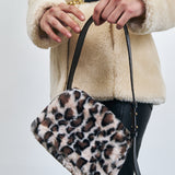 KUME STUDIO Eco-friendly Leopard Fur Shoulder Bag - Leopard