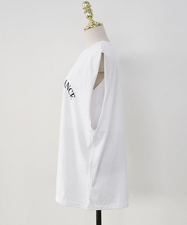 N9 Mohir Printed Sleeveless - White