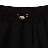 PIV'VEE Volume Pleated Mini Skirt - Ebony Black