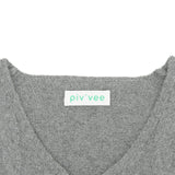 PIV'VEE Cable Knit Vest - Heather Gray