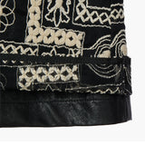 KUME STUDIO Ethnic Lace Layered Mini Skirt - Black