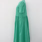 N9 Kubito Puff Long Dress - Green
