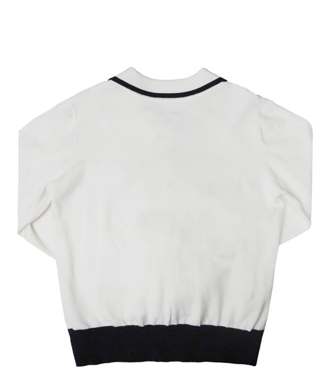 MAGIA  Stitch Knit Collar - Ivory