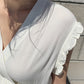 N9 Remind Ruffle Dress - Ivory