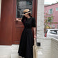 N9 Mehao Puff Banding Dress - Black